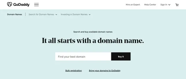 Godaddy Domain Registration Service