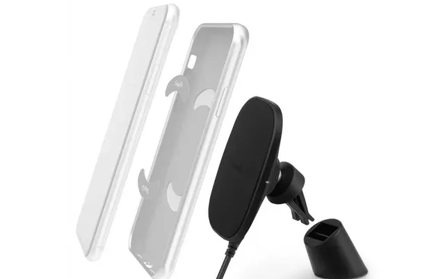 Moshi Snapto Magnetic Car Mount with Wireless Charging